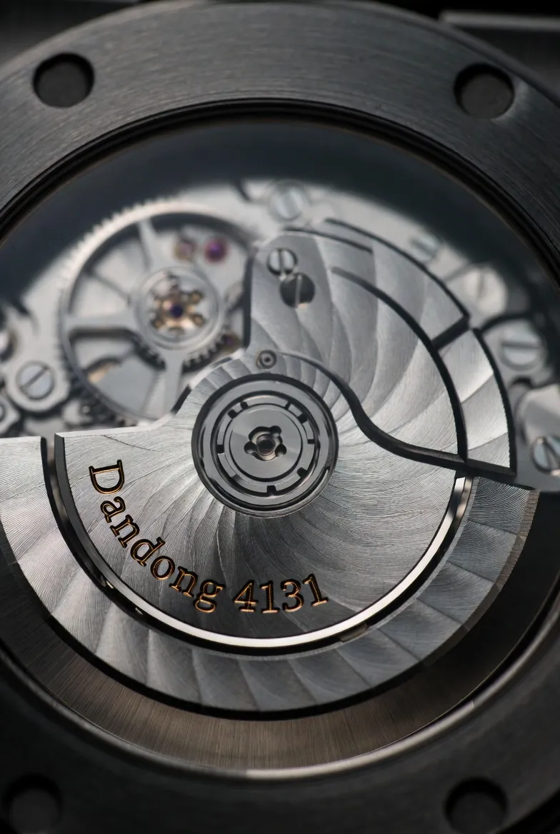 Case back revealing the movement of the BT Factory 2026 Daytona Panda replica.