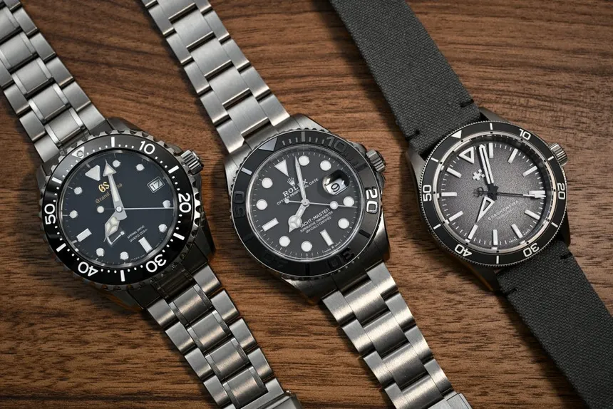 Super Clone Rolex Yacht Master Black Dial Titanium Dial