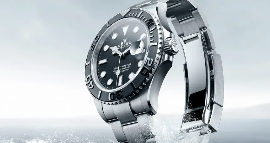 Super Clone Rolex Yacht Master Titanium 42 mm black dial black bezel