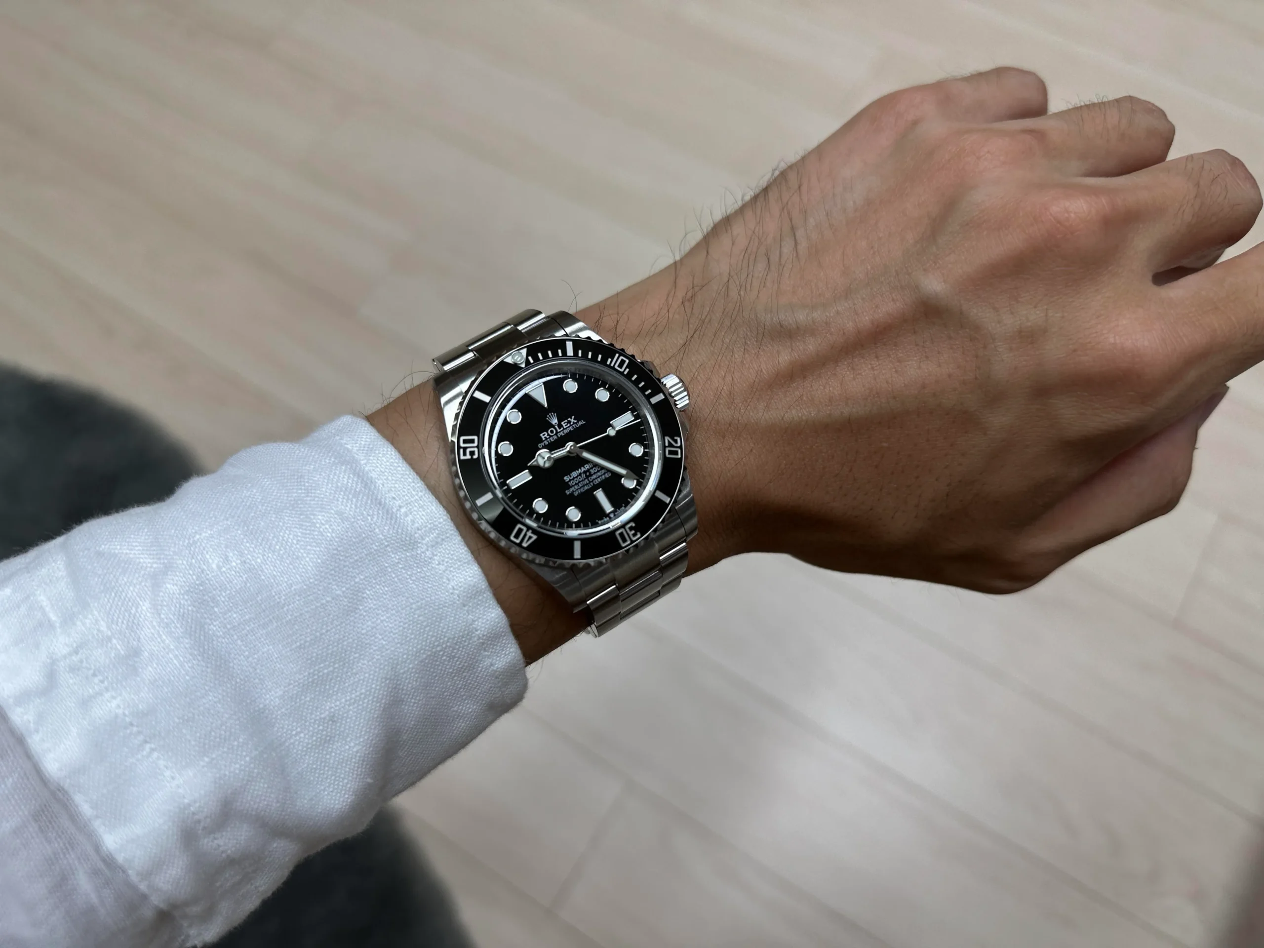 VSF Rolex Submariner replica worn on wrist, demonstrating on-wrist presence and daily usability.