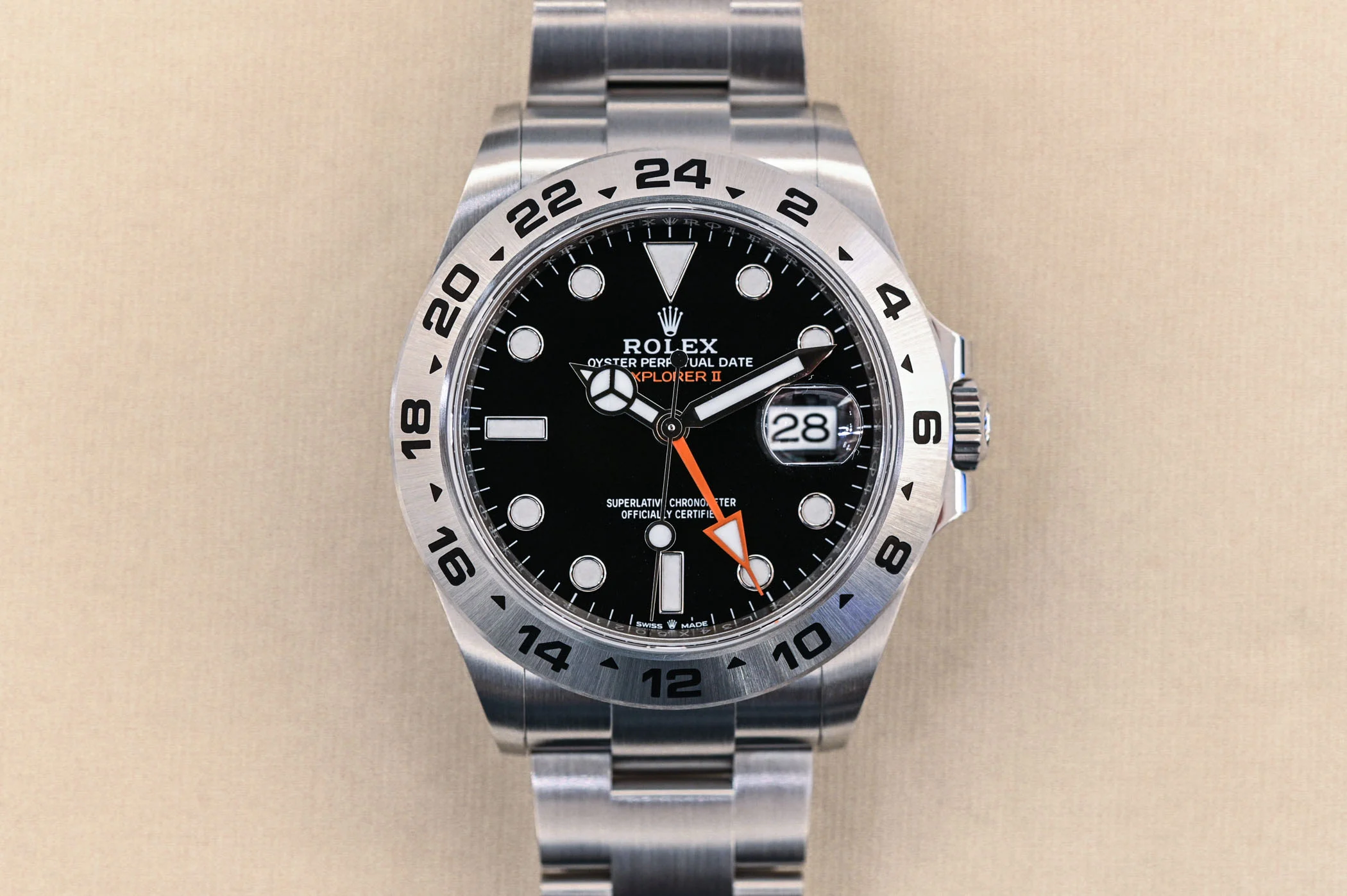 Super Clone Rolex Explorer Black Dial Close-up