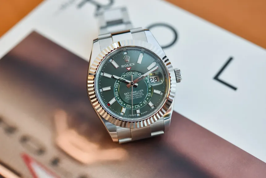 Rolex Sky-Dweller Green Dial Oyster Bracelet
